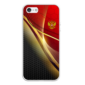 Чехол для iPhone 5/5S матовый с принтом RUSSIA SPORT Red and Black в Санкт-Петербурге, Силикон | Область печати: задняя сторона чехла, без боковых панелей | abstract | design | geometry | hexagon | red and black | russia | sport | texture | абстракция | геометрия | герб | дизайн | патриот | патриотизм | россия | русский | соты | спорт | текстура | шестиугольники