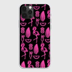 Чехол для iPhone 12 Pro Max с принтом Светящийся фламинго в Санкт-Петербурге, Силикон |  | африка | крылья | мода | прикольные | природа | птица | розовый | фламинго | цвет | яркие