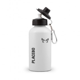 Бутылка спортивная с принтом Placebo в Санкт-Петербурге, металл | емкость — 500 мл, в комплекте две пластиковые крышки и карабин для крепления | placebo | альтернативный | инди | индирок | плацебо | рок