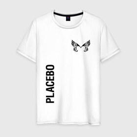 Мужская футболка хлопок с принтом Placebo в Санкт-Петербурге, 100% хлопок | прямой крой, круглый вырез горловины, длина до линии бедер, слегка спущенное плечо. | Тематика изображения на принте: placebo | альтернативный | инди | индирок | плацебо | рок