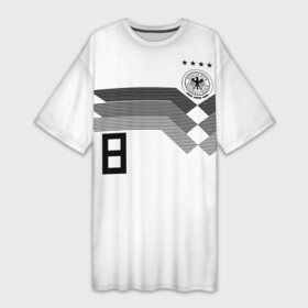 Платье-футболка 3D с принтом Kroos home WC 2018 в Санкт-Петербурге,  |  | cup | fifa | russia | world | германия | кросс | мира | россия | тони | фифа | чемпионат | чемпионы
