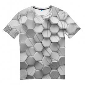 Мужская футболка 3D с принтом Геометрическая живопись в Санкт-Петербурге, 100% полиэфир | прямой крой, круглый вырез горловины, длина до линии бедер | cube | cubisme | коллаж | куб | кубизм | пабло | пикассо | сезанновский | синтетический