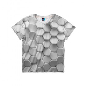 Детская футболка 3D с принтом Геометрическая живопись в Санкт-Петербурге, 100% гипоаллергенный полиэфир | прямой крой, круглый вырез горловины, длина до линии бедер, чуть спущенное плечо, ткань немного тянется | cube | cubisme | коллаж | куб | кубизм | пабло | пикассо | сезанновский | синтетический