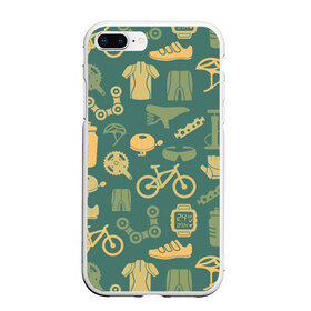 Чехол для iPhone 7Plus/8 Plus матовый с принтом Велосипед Текстура в Санкт-Петербурге, Силикон | Область печати: задняя сторона чехла, без боковых панелей | байк | велик | вело | велосипед | велосипеды | велоспорт | с велосипедом | спорт