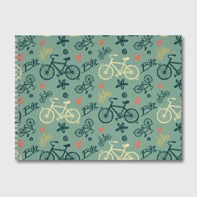 Альбом для рисования с принтом Велосипед Текстура в Санкт-Петербурге, 100% бумага
 | матовая бумага, плотность 200 мг. | Тематика изображения на принте: байк | велик | вело | велосипед | велосипеды | велоспорт | с велосипедом | спорт