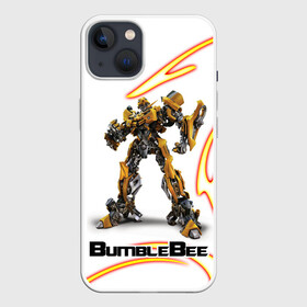 Чехол для iPhone 13 с принтом Bumblebee в Санкт-Петербурге,  |  | bumblebee | бамблби | герой | камаро | прайм | трансформеры | фильм | шевроле