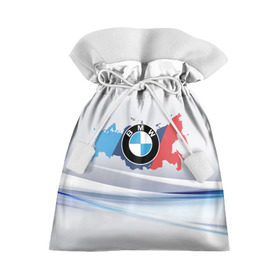 Подарочный 3D мешок с принтом BMW BRAND SPORT в Санкт-Петербурге, 100% полиэстер | Размер: 29*39 см | 