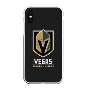 Чехол для iPhone XS Max матовый с принтом Vegas Golden Knights в Санкт-Петербурге, Силикон | Область печати: задняя сторона чехла, без боковых панелей | Тематика изображения на принте: 