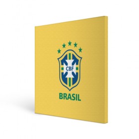 Холст квадратный с принтом Сборная Бразилии в Санкт-Петербурге, 100% ПВХ |  | Тематика изображения на принте: сборная бразилии | футбол