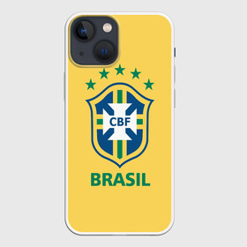 Чехол для iPhone 13 mini с принтом Сборная Бразилии в Санкт-Петербурге,  |  | сборная бразилии | футбол