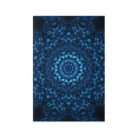 Обложка для паспорта матовая кожа с принтом Космическая мандала в Санкт-Петербурге, натуральная матовая кожа | размер 19,3 х 13,7 см; прозрачные пластиковые крепления | circle | flower | mandala | ornament | абстракт | вселенная | геометрия | голубая | жизнь | звезды | комета | космос | огни | орнамент | паттерн | синяя | узоры | цвет | цветок | яркая