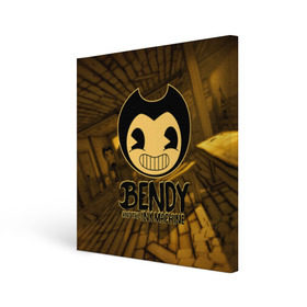 Холст квадратный с принтом Bendy and the ink machine (33) в Санкт-Петербурге, 100% ПВХ |  | bendy | bendy and the ink machine | бенди | бенди и чернильная машина