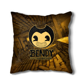 Подушка 3D с принтом Bendy and the ink machine (33) в Санкт-Петербурге, наволочка – 100% полиэстер, наполнитель – холлофайбер (легкий наполнитель, не вызывает аллергию). | состоит из подушки и наволочки. Наволочка на молнии, легко снимается для стирки | Тематика изображения на принте: bendy | bendy and the ink machine | бенди | бенди и чернильная машина