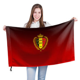 Флаг 3D с принтом Сборная Бельгии в Санкт-Петербурге, 100% полиэстер | плотность ткани — 95 г/м2, размер — 67 х 109 см. Принт наносится с одной стороны | сборная бельгии | футбол  | чемпионат мира
