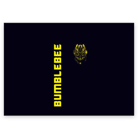 Поздравительная открытка с принтом Bumblebee в Санкт-Петербурге, 100% бумага | плотность бумаги 280 г/м2, матовая, на обратной стороне линовка и место для марки
 | bumblebee | бамблби | герой | камаро | прайм | трансформеры | фильм | шевроле
