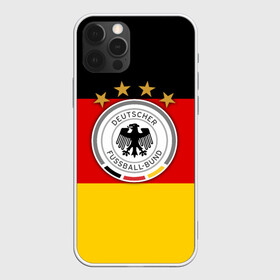 Чехол для iPhone 12 Pro с принтом Сборная Германии флаг в Санкт-Петербурге, силикон | область печати: задняя сторона чехла, без боковых панелей | германия | европы | мира | чемпионат | чм