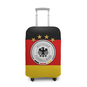 Чехол для чемодана 3D с принтом Сборная Германии флаг в Санкт-Петербурге, 86% полиэфир, 14% спандекс | двустороннее нанесение принта, прорези для ручек и колес | Тематика изображения на принте: германия | европы | мира | чемпионат | чм