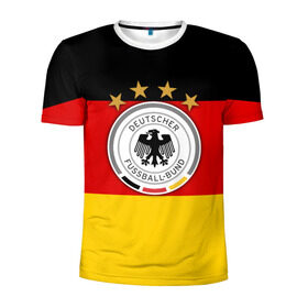 Мужская футболка 3D спортивная с принтом Сборная Германии флаг в Санкт-Петербурге, 100% полиэстер с улучшенными характеристиками | приталенный силуэт, круглая горловина, широкие плечи, сужается к линии бедра | германия | европы | мира | чемпионат | чм
