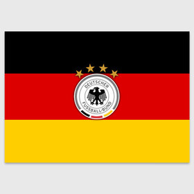 Поздравительная открытка с принтом Сборная Германии флаг в Санкт-Петербурге, 100% бумага | плотность бумаги 280 г/м2, матовая, на обратной стороне линовка и место для марки
 | германия | европы | мира | чемпионат | чм