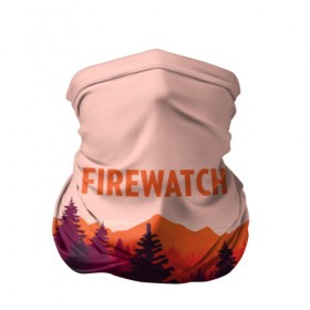 Бандана-труба 3D с принтом FIREWATCH в Санкт-Петербурге, 100% полиэстер, ткань с особыми свойствами — Activecool | плотность 150‒180 г/м2; хорошо тянется, но сохраняет форму | Тематика изображения на принте: art | campo santo | firewatch | game | горы | закат | игра | лес | пейзаж | пожарный дозор | солнце | холмы