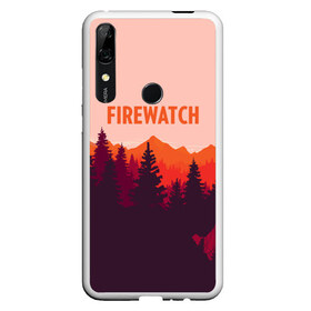 Чехол для Honor P Smart Z с принтом FIREWATCH в Санкт-Петербурге, Силикон | Область печати: задняя сторона чехла, без боковых панелей | art | campo santo | firewatch | game | горы | закат | игра | лес | пейзаж | пожарный дозор | солнце | холмы