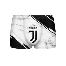 Мужские трусы 3D с принтом Juventus 2018 в Санкт-Петербурге, 50% хлопок, 50% полиэстер | классическая посадка, на поясе мягкая тканевая резинка | football | soccer | ювентус