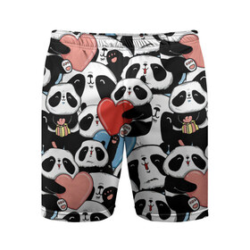 Мужские шорты 3D спортивные с принтом Пандяшки в Санкт-Петербурге,  |  | baby | cute | fun | gift | happy | heart | panda | paw | smile | белый | красный | лапа | малыш | милый | мягкий | нежный | няшный | панда | подарок | радость | розовый | сердце | счастье | сюрприз | улыбка | черный