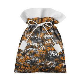 Подарочный 3D мешок с принтом Jump da f#ck up! в Санкт-Петербурге, 100% полиэстер | Размер: 29*39 см | Тематика изображения на принте: slipknot | soulfly | u rban | белый | графити | граффити | камуфляж | надпись | оранжевый | черный