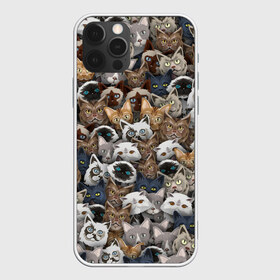 Чехол для iPhone 12 Pro Max с принтом Коты разных пород в Санкт-Петербурге, Силикон |  | бенгальский | кот | котик | котики | кошка | мейн кун | паттерн | персидский | сиамский | сфинкс