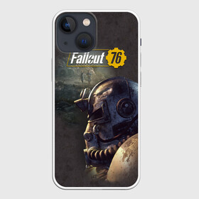 Чехол для iPhone 13 mini с принтом Fallout 76 в Санкт-Петербурге,  |  | fallout | fallout 76 | future | rpg | valt tec | war | wasteland | будущее | война | костюм | постапокалипсис | рпг | фалаут | фолаут | фоллаут | фолыч | ядерная пустошь