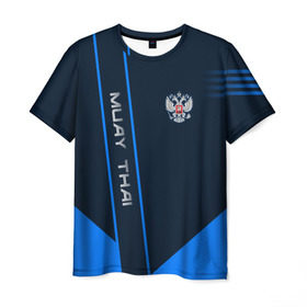 Мужская футболка 3D с принтом Muay Thai в Санкт-Петербурге, 100% полиэфир | прямой крой, круглый вырез горловины, длина до линии бедер | muay thai | sport | муай тай | спорт | спортсмен