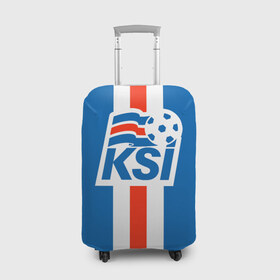 Чехол для чемодана 3D с принтом KSI ICELAND SPORT в Санкт-Петербурге, 86% полиэфир, 14% спандекс | двустороннее нанесение принта, прорези для ручек и колес | 
