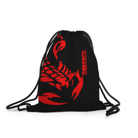 Рюкзак-мешок 3D с принтом Scorpions в Санкт-Петербурге, 100% полиэстер | плотность ткани — 200 г/м2, размер — 35 х 45 см; лямки — толстые шнурки, застежка на шнуровке, без карманов и подкладки | scorpions | группа | скорпионс | хард | хардрок