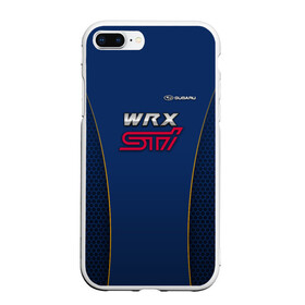 Чехол для iPhone 7Plus/8 Plus матовый с принтом Субару WRX STI Pro Sport в Санкт-Петербурге, Силикон | Область печати: задняя сторона чехла, без боковых панелей | subaru | марка | машины | субару