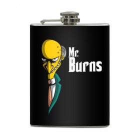 Фляга с принтом Mr. Burns (Simpsons) в Санкт-Петербурге, металлический корпус | емкость 0,22 л, размер 125 х 94 мм. Виниловая наклейка запечатывается полностью | burns | mr | mr. burns | simpsons | мистер бернс | симпсоны