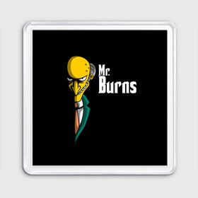 Магнит 55*55 с принтом Mr. Burns (Simpsons) в Санкт-Петербурге, Пластик | Размер: 65*65 мм; Размер печати: 55*55 мм | burns | mr | mr. burns | simpsons | мистер бернс | симпсоны
