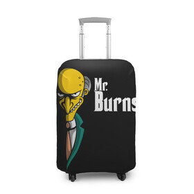 Чехол для чемодана 3D с принтом Mr. Burns (Simpsons) в Санкт-Петербурге, 86% полиэфир, 14% спандекс | двустороннее нанесение принта, прорези для ручек и колес | burns | mr | mr. burns | simpsons | мистер бернс | симпсоны