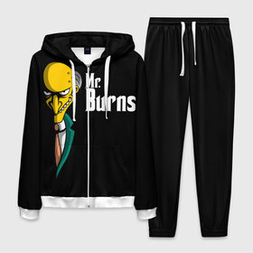 Мужской костюм 3D с принтом Mr Burns (Simpsons) в Санкт-Петербурге, 100% полиэстер | Манжеты и пояс оформлены тканевой резинкой, двухслойный капюшон со шнурком для регулировки, карманы спереди | burns | mr | mr. burns | simpsons | мистер бернс | симпсоны