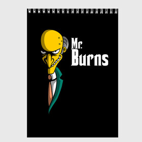 Скетчбук с принтом Mr Burns (Simpsons) в Санкт-Петербурге, 100% бумага
 | 48 листов, плотность листов — 100 г/м2, плотность картонной обложки — 250 г/м2. Листы скреплены сверху удобной пружинной спиралью | burns | mr | mr. burns | simpsons | мистер бернс | симпсоны