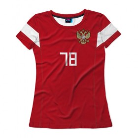 Женская футболка 3D с принтом Санкт-Петербург Чемпионат Мира в Санкт-Петербурге, 100% полиэфир ( синтетическое хлопкоподобное полотно) | прямой крой, круглый вырез горловины, длина до линии бедер | 