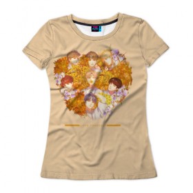 Женская футболка 3D с принтом LOVE YOURSELF_3 в Санкт-Петербурге, 100% полиэфир ( синтетическое хлопкоподобное полотно) | прямой крой, круглый вырез горловины, длина до линии бедер | bts bangtan boys бантаны бтс