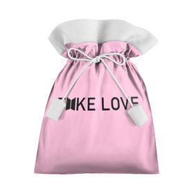 Подарочный 3D мешок с принтом FAKE LOVE_pink в Санкт-Петербурге, 100% полиэстер | Размер: 29*39 см | Тематика изображения на принте: bangtan boys | bts | бантаны | бтс