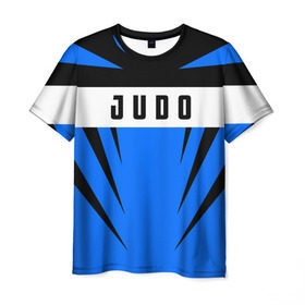Мужская футболка 3D с принтом Judo в Санкт-Петербурге, 100% полиэфир | прямой крой, круглый вырез горловины, длина до линии бедер | Тематика изображения на принте: judo | sport | дзюдо | дзюдоист | спорт