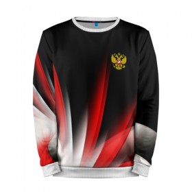 Мужской свитшот 3D с принтом Russia sport collection в Санкт-Петербурге, 100% полиэстер с мягким внутренним слоем | круглый вырез горловины, мягкая резинка на манжетах и поясе, свободная посадка по фигуре | abstraction | grunge | russia | sport | абстракция | герб | краска | русский | символика рф | спорт | спортивный | триколор | униформа | форма | я русский