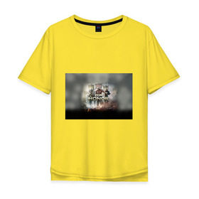 Мужская футболка хлопок Oversize с принтом For Honor в Санкт-Петербурге, 100% хлопок | свободный крой, круглый ворот, “спинка” длиннее передней части | Тематика изображения на принте: and | hack | slash | викинг | за честь | игра | оружие | рыцарь | самурай | стратегия | файтинг