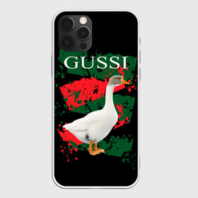 Чехол для iPhone 12 Pro Max с принтом Gussi в Санкт-Петербурге, Силикон |  | gucci | gussi ga ga ga | gussi gang | бренд | гусь | птица