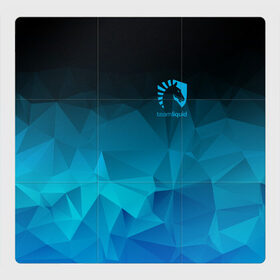 Магнитный плакат 3Х3 с принтом TEAM LIQUID E-SPORT в Санкт-Петербурге, Полимерный материал с магнитным слоем | 9 деталей размером 9*9 см | 2019 | blue | cybersport | esport | liquid | logo | pro league | team | team liquid | киберспорт | логотип | тим ликвид | фирменные цвета