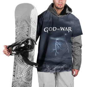 Накидка на куртку 3D с принтом God of WAR в Санкт-Петербурге, 100% полиэстер |  | Тематика изображения на принте: 