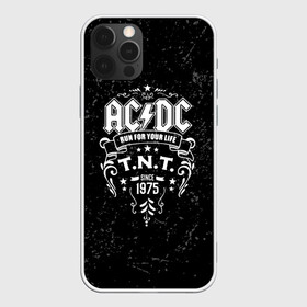 Чехол для iPhone 12 Pro с принтом AC/DC run for your life в Санкт-Петербурге, силикон | область печати: задняя сторона чехла, без боковых панелей | ac dc | acdc | acdc ас дс | австралийская | ангус янг | асдс | блюз | группа | крис слэйд | метал | молния | музыка | музыканты | певцы | рок | рок н ролл | стиви янг | хард | хардрок | эксл роуз