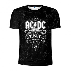 Мужская футболка 3D спортивная с принтом AC/DC run for your life в Санкт-Петербурге, 100% полиэстер с улучшенными характеристиками | приталенный силуэт, круглая горловина, широкие плечи, сужается к линии бедра | ac dc | acdc | acdc ас дс | австралийская | ангус янг | асдс | блюз | группа | крис слэйд | метал | молния | музыка | музыканты | певцы | рок | рок н ролл | стиви янг | хард | хардрок | эксл роуз